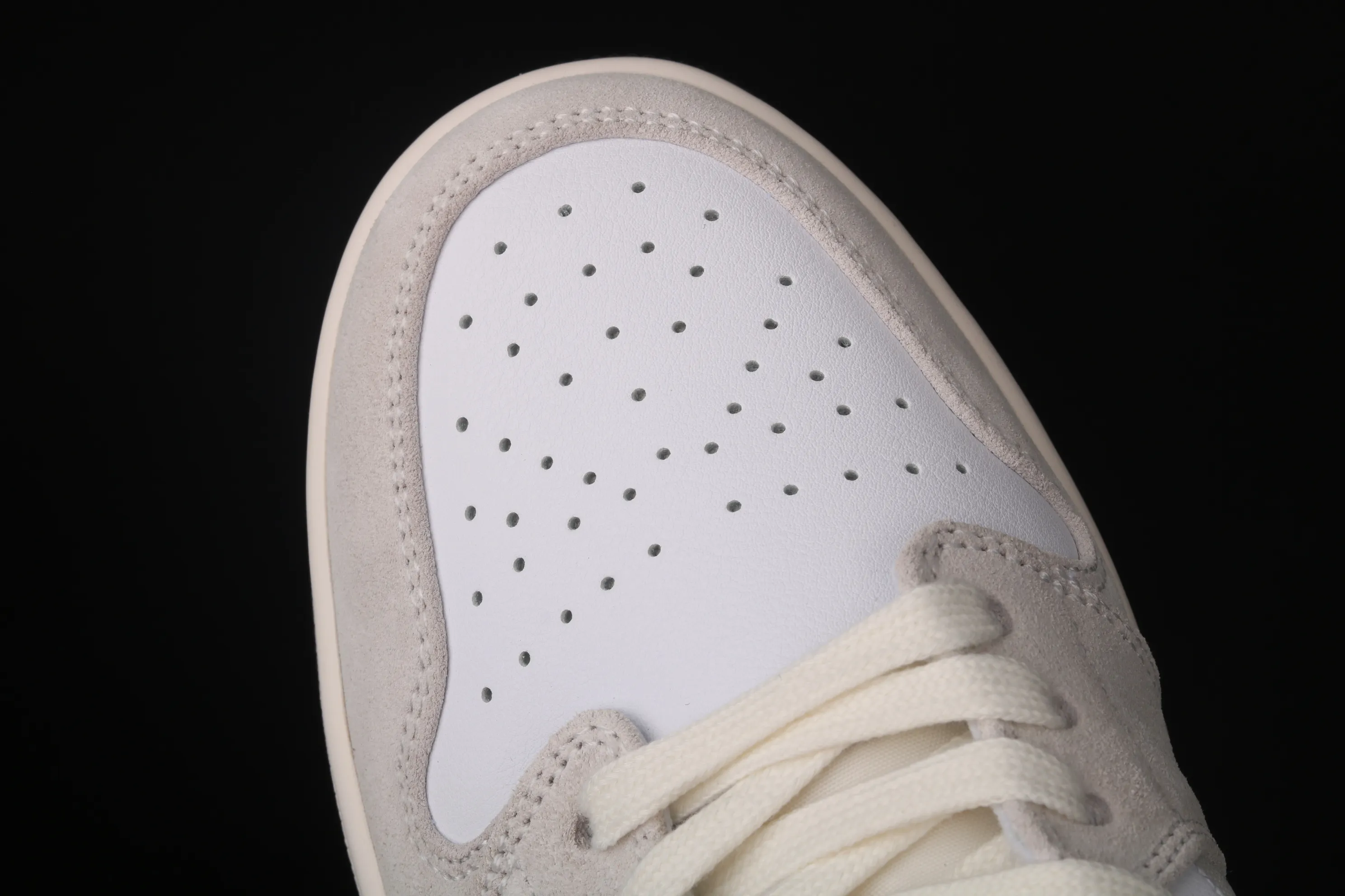 All categories Air Jordan Jordan series basketball shoes Air Jordan 1 Low Air Jordan AJ1 Low AJ1 Joe 1 low white and black canvas splicing DC3533-100